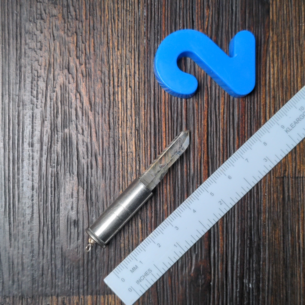 handmade CLEAR QUARTZ CRYSTAL necklace